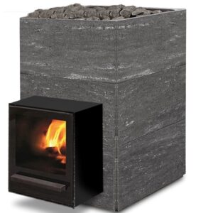 HOLZOFEN TULIKIVI KINOS NOBILE DURCH DIE WAND OHNE FRONTSTEIN, SS1353